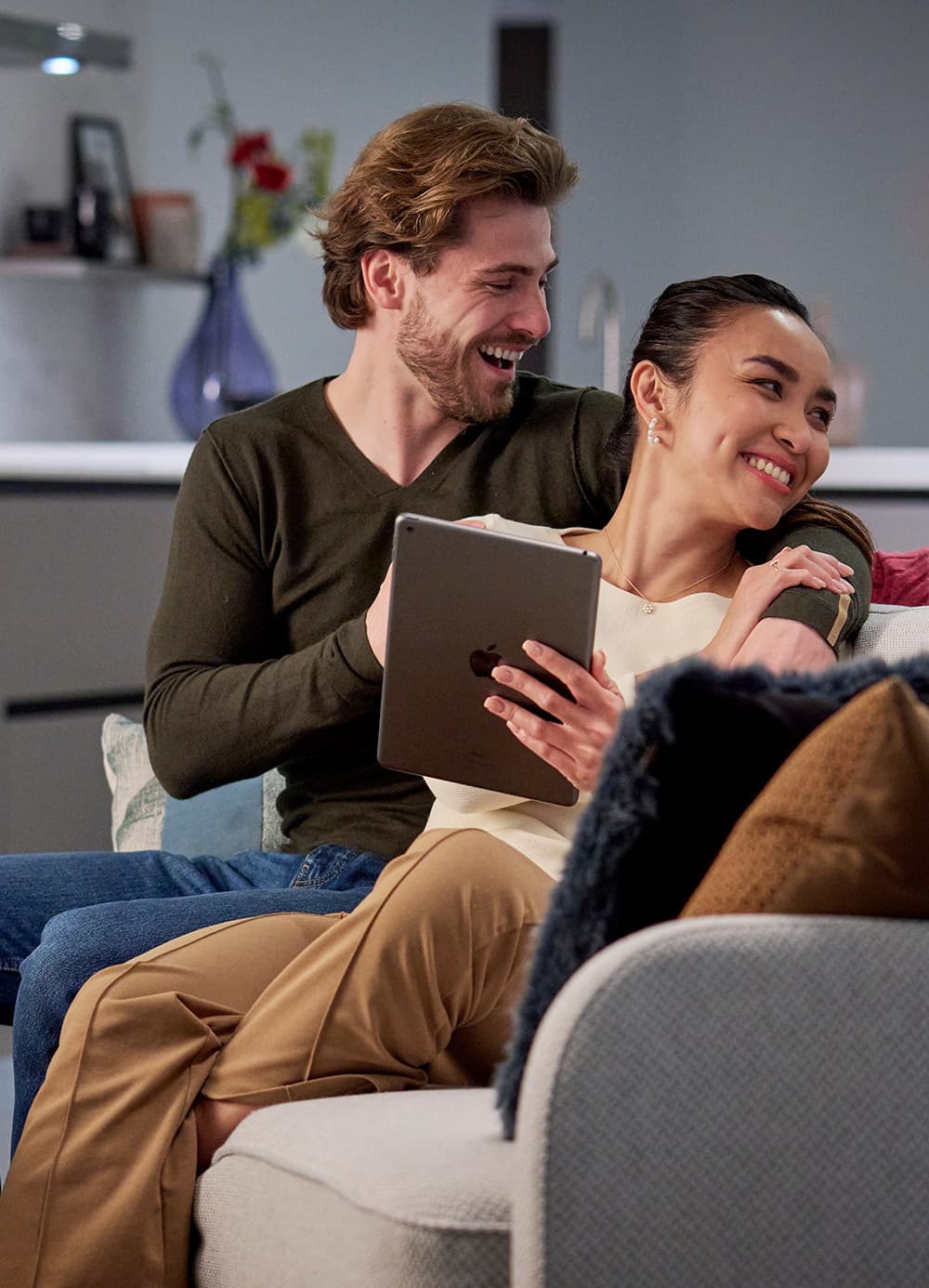 Klanten thuis bezig met de 3D-tool van Brugman